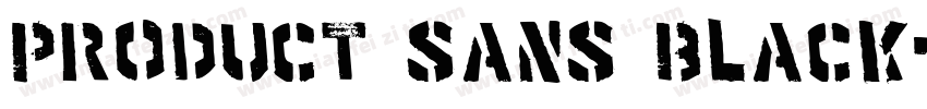 Product Sans Black字体转换